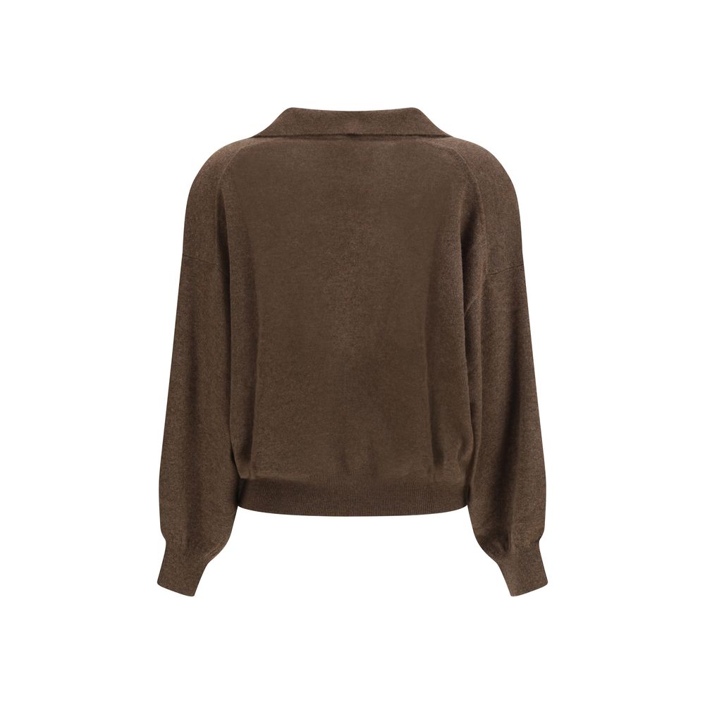 Lisa Yang Brown Cashmere Sweater - Luxurious Comfort & Style