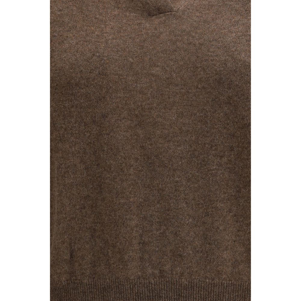 Lisa Yang Brown Cashmere Sweater - Luxurious Comfort & Style