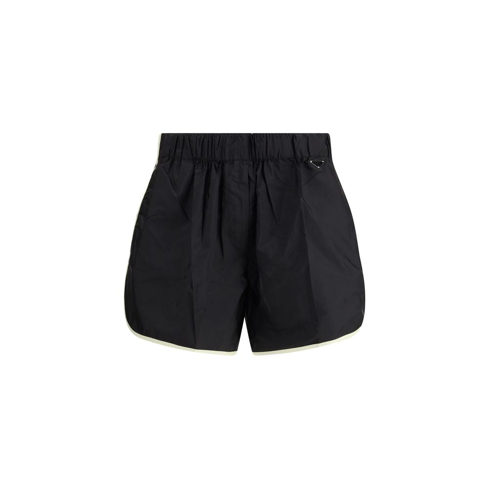 Prada Bermuda Shorts en Polyamide Recyclé Noir