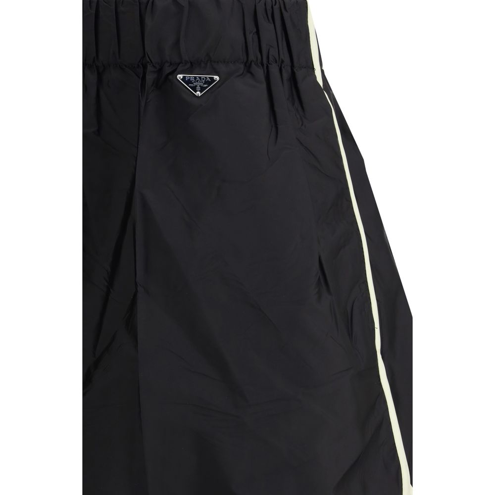 Prada Bermuda Shorts en Polyamide Recyclé Noir
