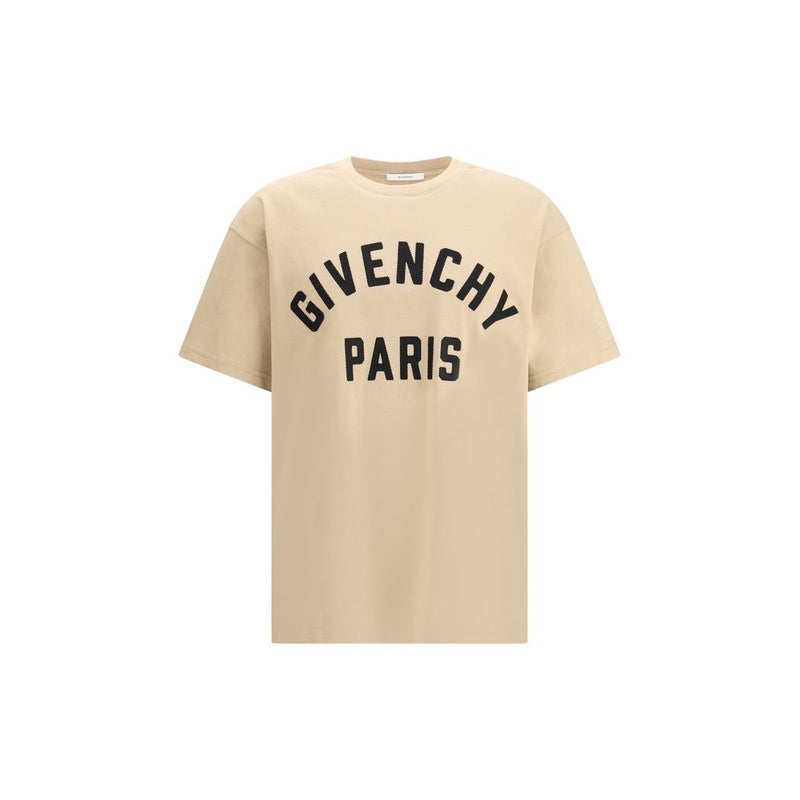 Givenchy Beige Cotton Logo T-Shirt