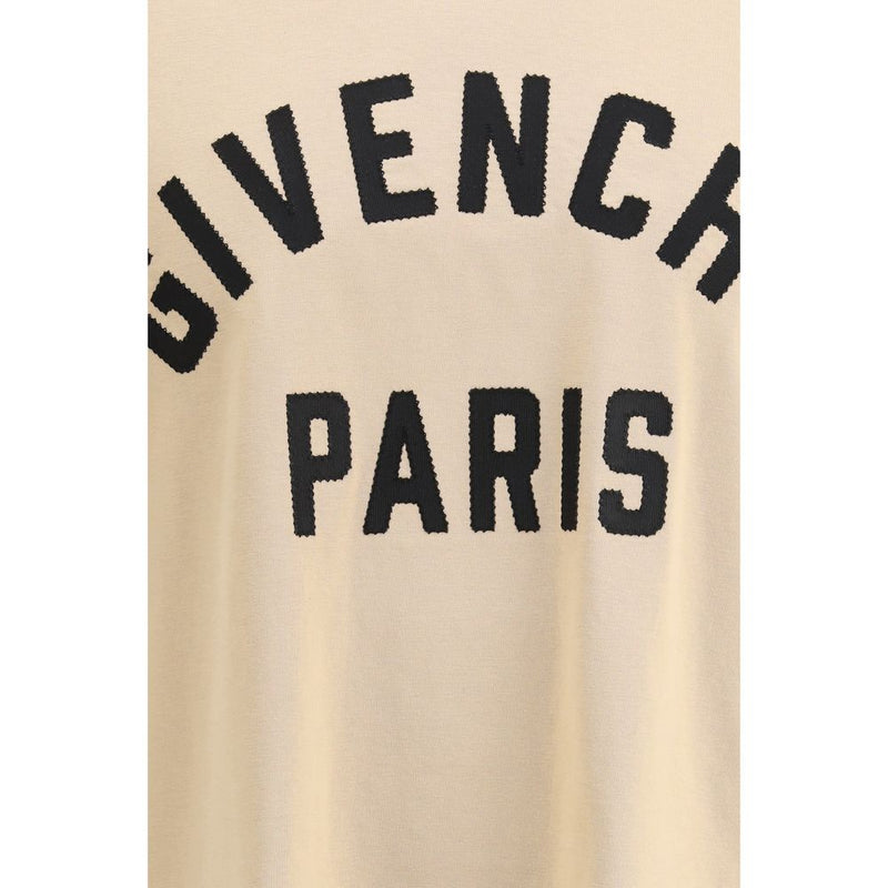 Givenchy Beige Cotton Logo T-Shirt