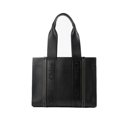 Chloé Black Leather Tote Bag