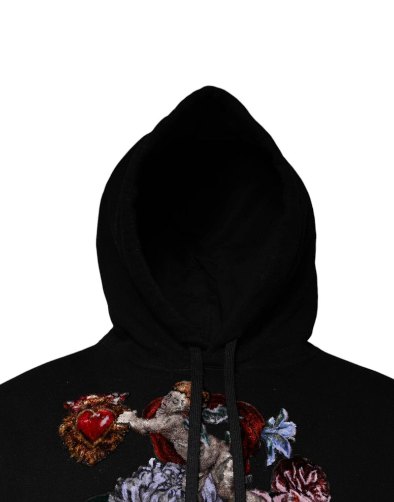 Sweat-shirt à capuche Dolce &amp; Gabbana Paradiso noir pour homme