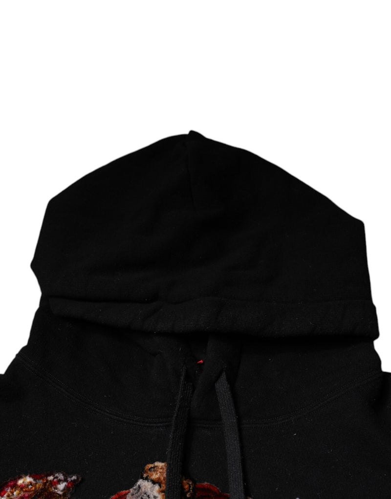 Sweat-shirt à capuche Dolce &amp; Gabbana Paradiso noir pour homme
