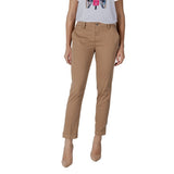Liu Jo Chino Chic Regular Trousers for Women - Beige