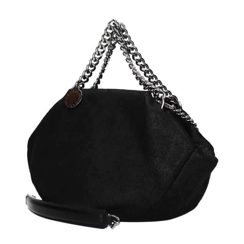 Stella McCartney Black Leather Handbag - Stylish & Eco-Friendly