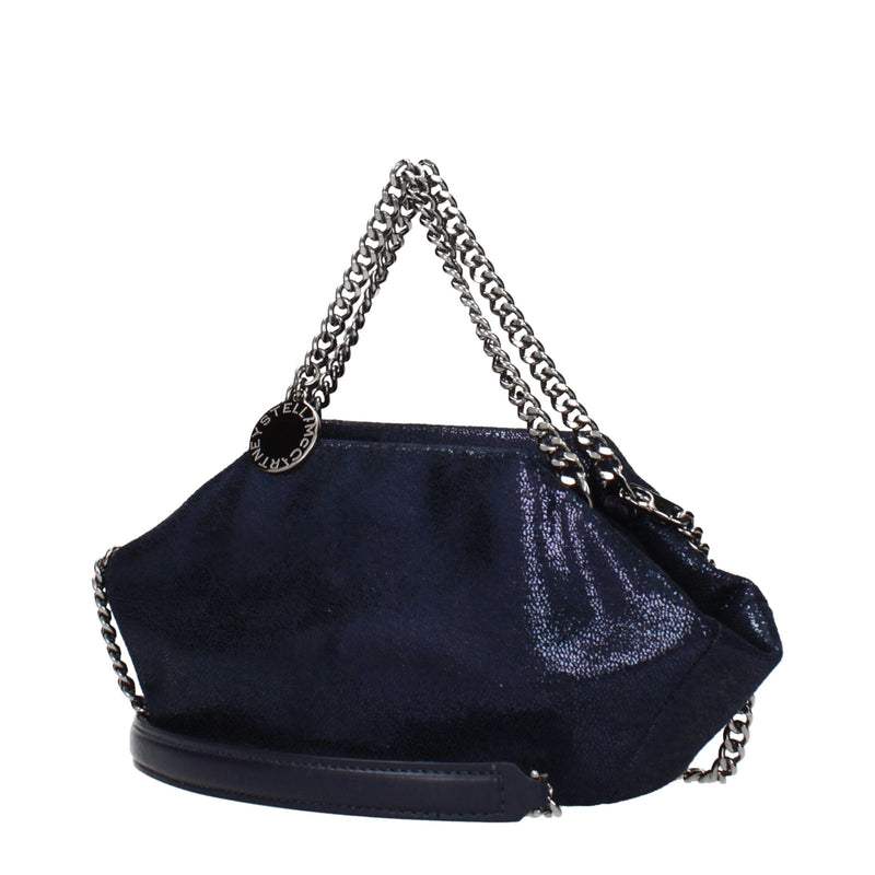 Stella McCartney Sac à main en cuir bleu