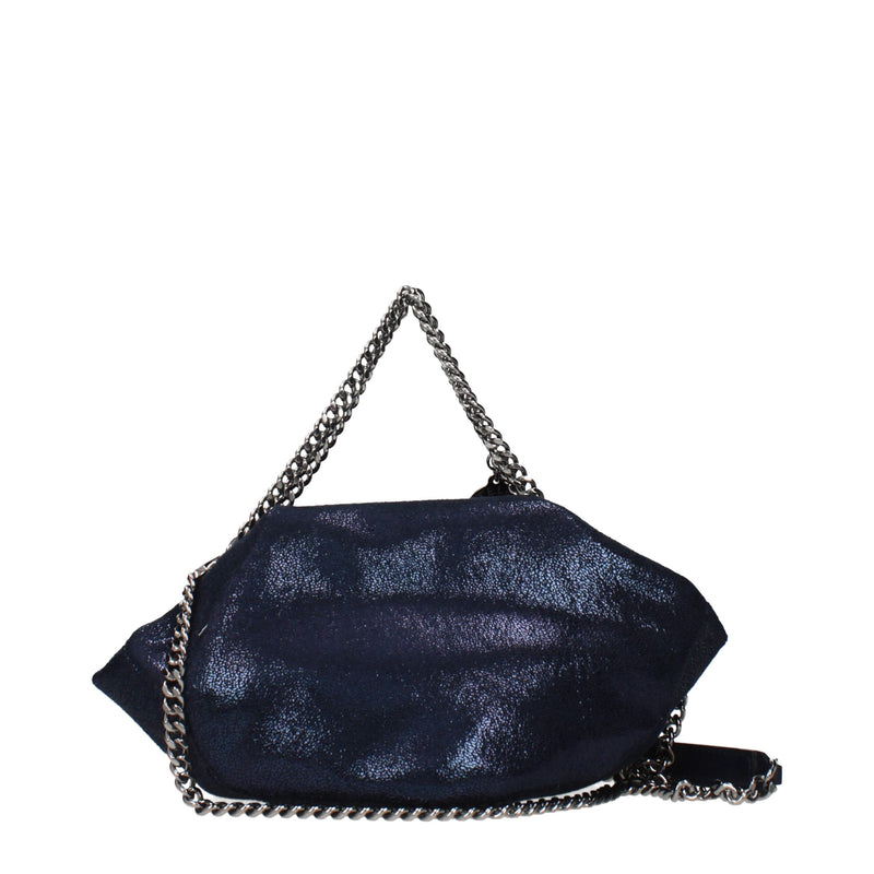 Stella McCartney Sac à main en cuir bleu