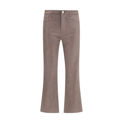 Pantalon décontracté en coton beige L'Agence