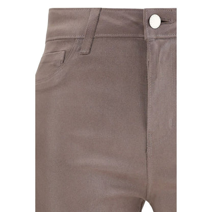 Pantalon décontracté en coton beige L'Agence