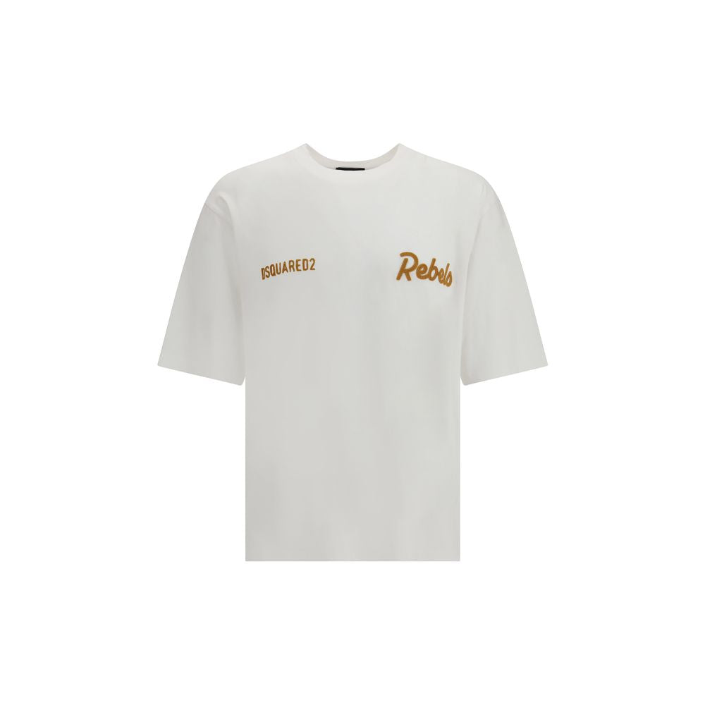 T-shirt en coton blanc Dsquared² - Rebels