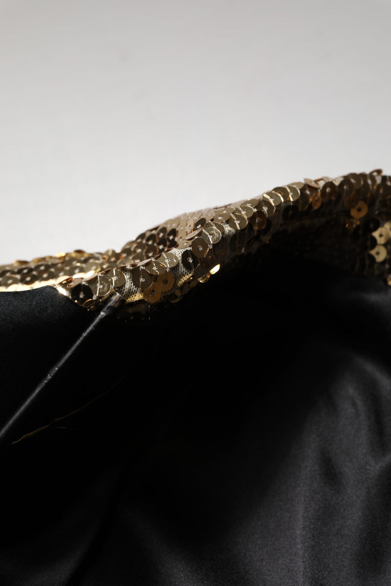 Dolce & Gabbana Gouden Reversibel Jasje met Pailletten Blazer
