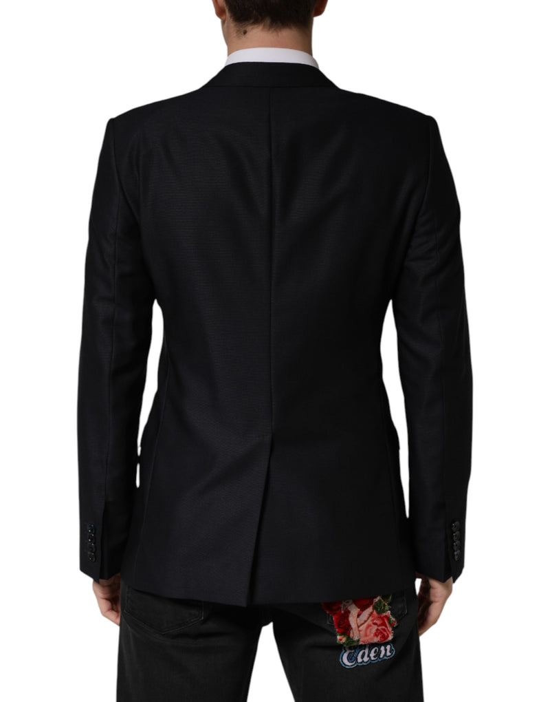 Dolce & Gabbana MARTINI Black Single Breasted Jacket Blazer