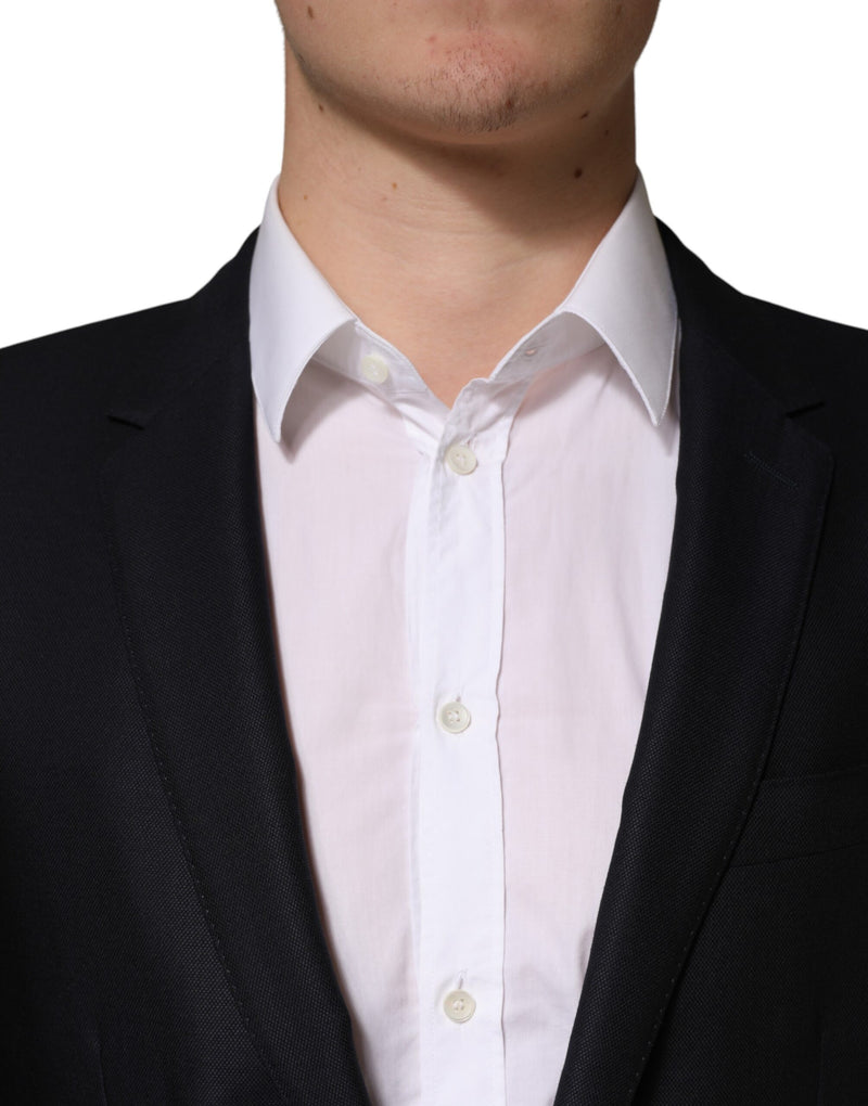 Dolce & Gabbana MARTINI Black Single Breasted Jacket Blazer