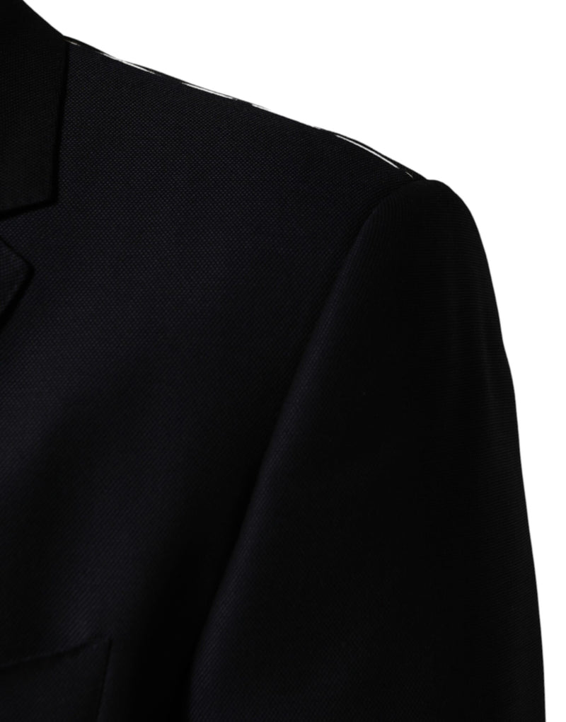 Dolce & Gabbana MARTINI Black Single Breasted Jacket Blazer