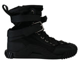 Dolce & Gabbana Sorrento Black High Top Sneakers for Women