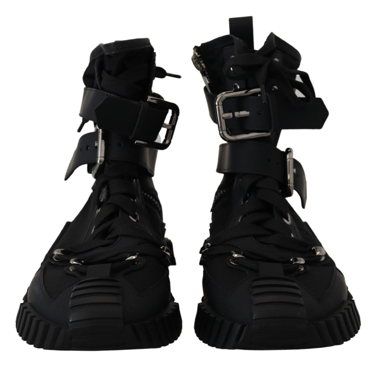 Dolce & Gabbana Sorrento Black High Top Sneakers for Women