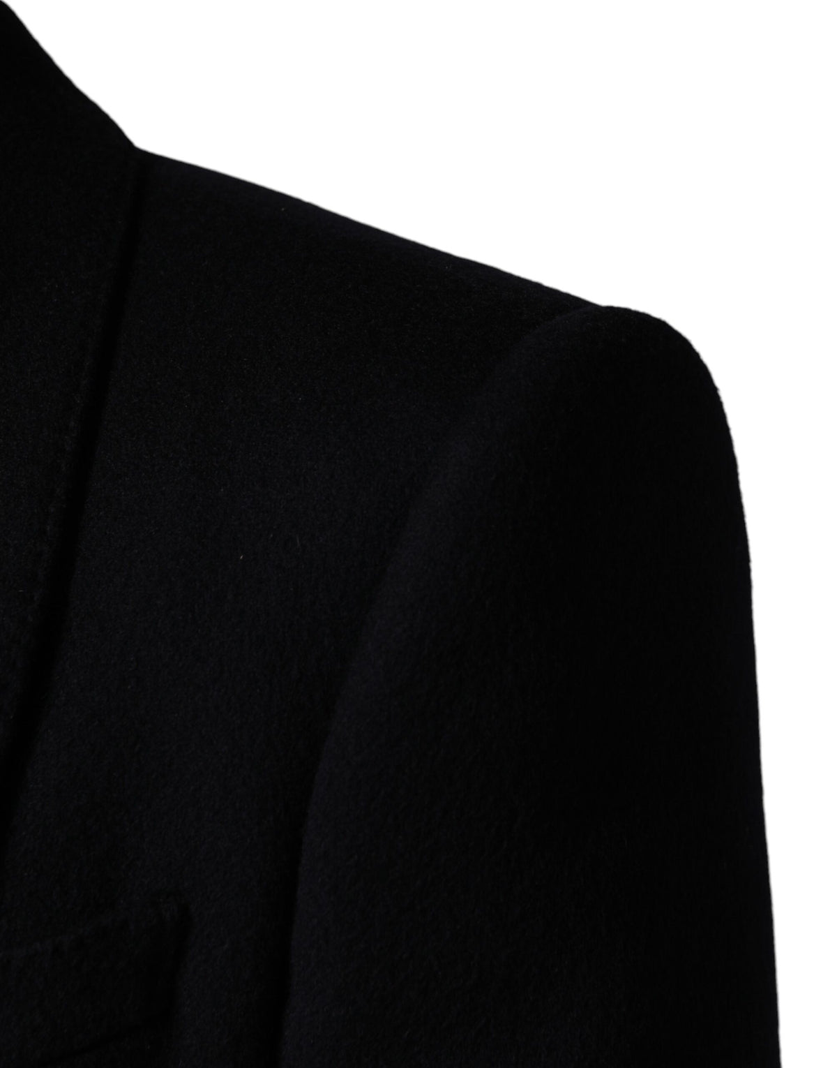 Dolce &amp; Gabbana Trench-manteau noir à simple boutonnage