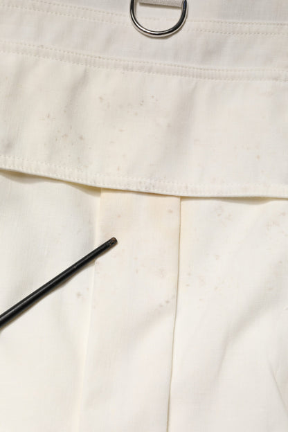 Dolce &amp; Gabbana Veste cargo sans manches en coton blanc pour homme