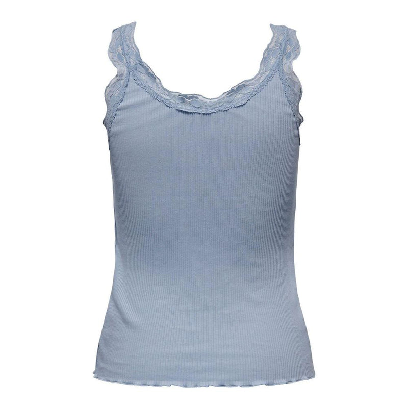 Only Light Blue Cotton Tank Top - XS