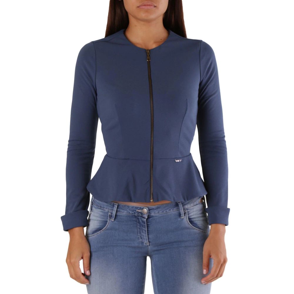 Veste longue en polyamide Met Blue