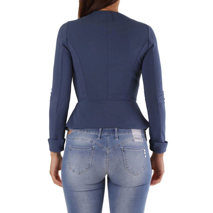 Veste longue en polyamide Met Blue