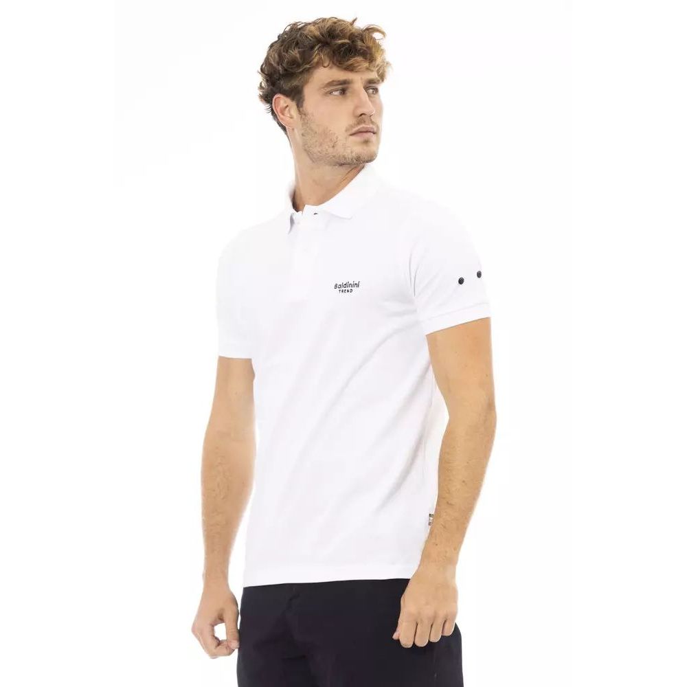Polo Shirt en Coton Noir Baldinini Trend