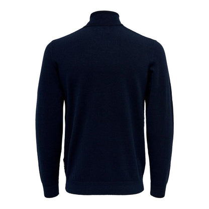 Only &amp; Sons Blauwe Polyester Coltrui