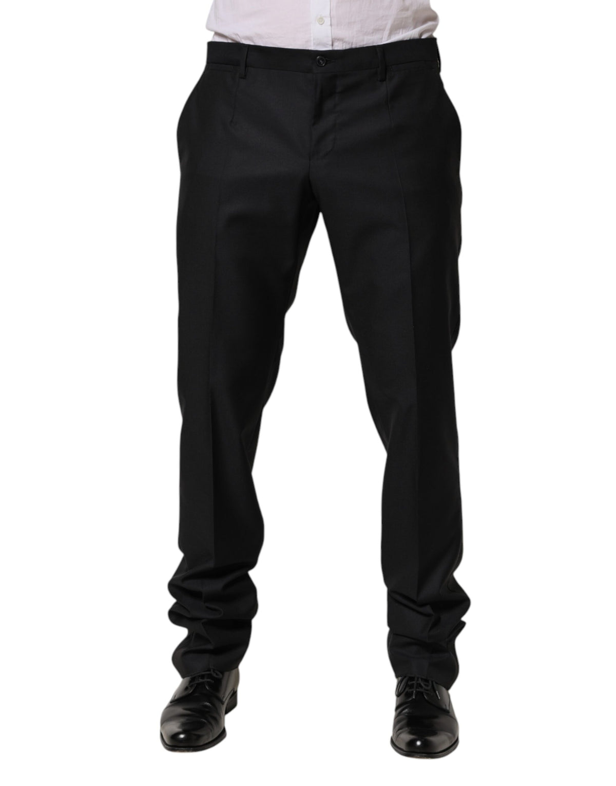Robe moulante en laine noire Dolce &amp; Gabbana, pantalon habillé