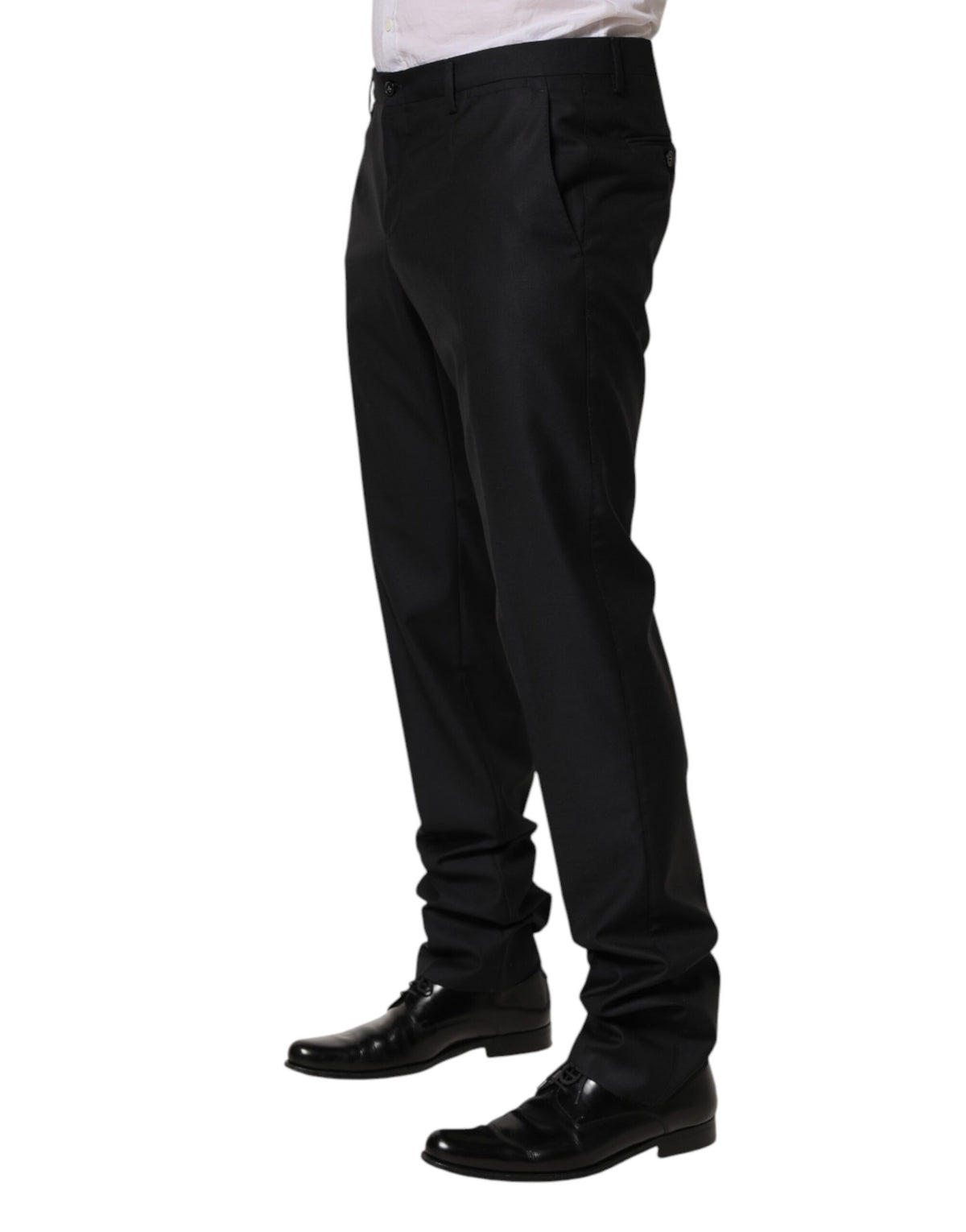 Robe moulante en laine noire Dolce &amp; Gabbana, pantalon habillé