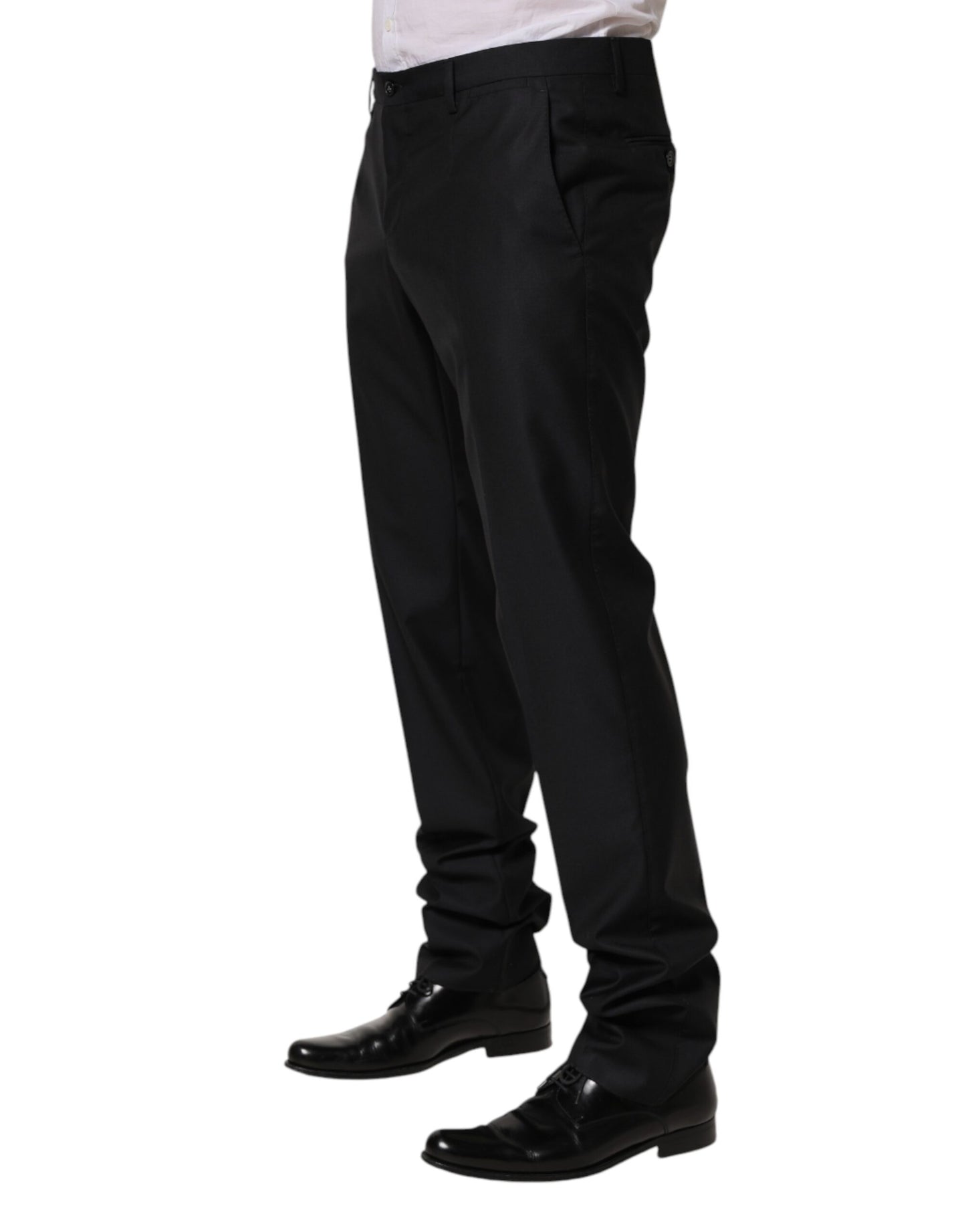 Robe moulante en laine noire Dolce &amp; Gabbana, pantalon habillé