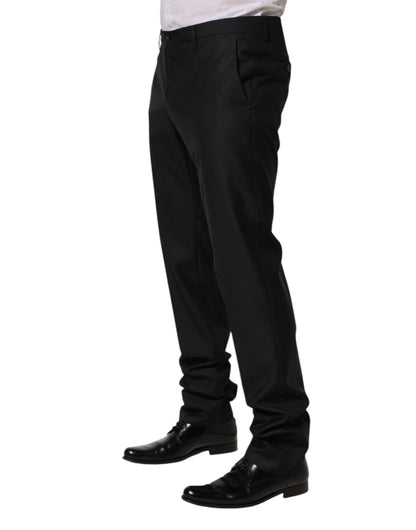 Robe moulante en laine noire Dolce &amp; Gabbana, pantalon habillé