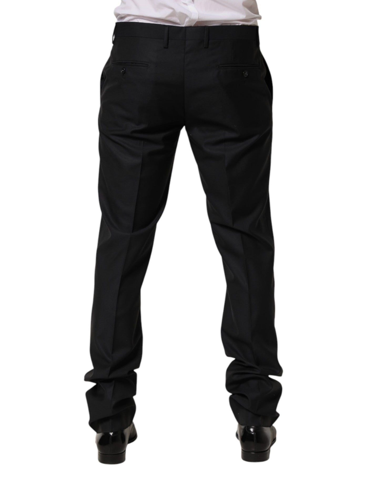 Robe moulante en laine noire Dolce &amp; Gabbana, pantalon habillé