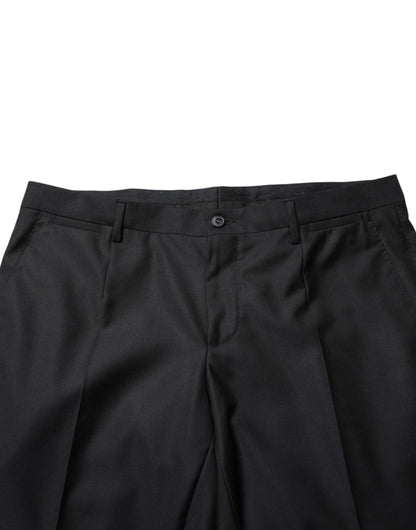 Robe moulante en laine noire Dolce &amp; Gabbana, pantalon habillé