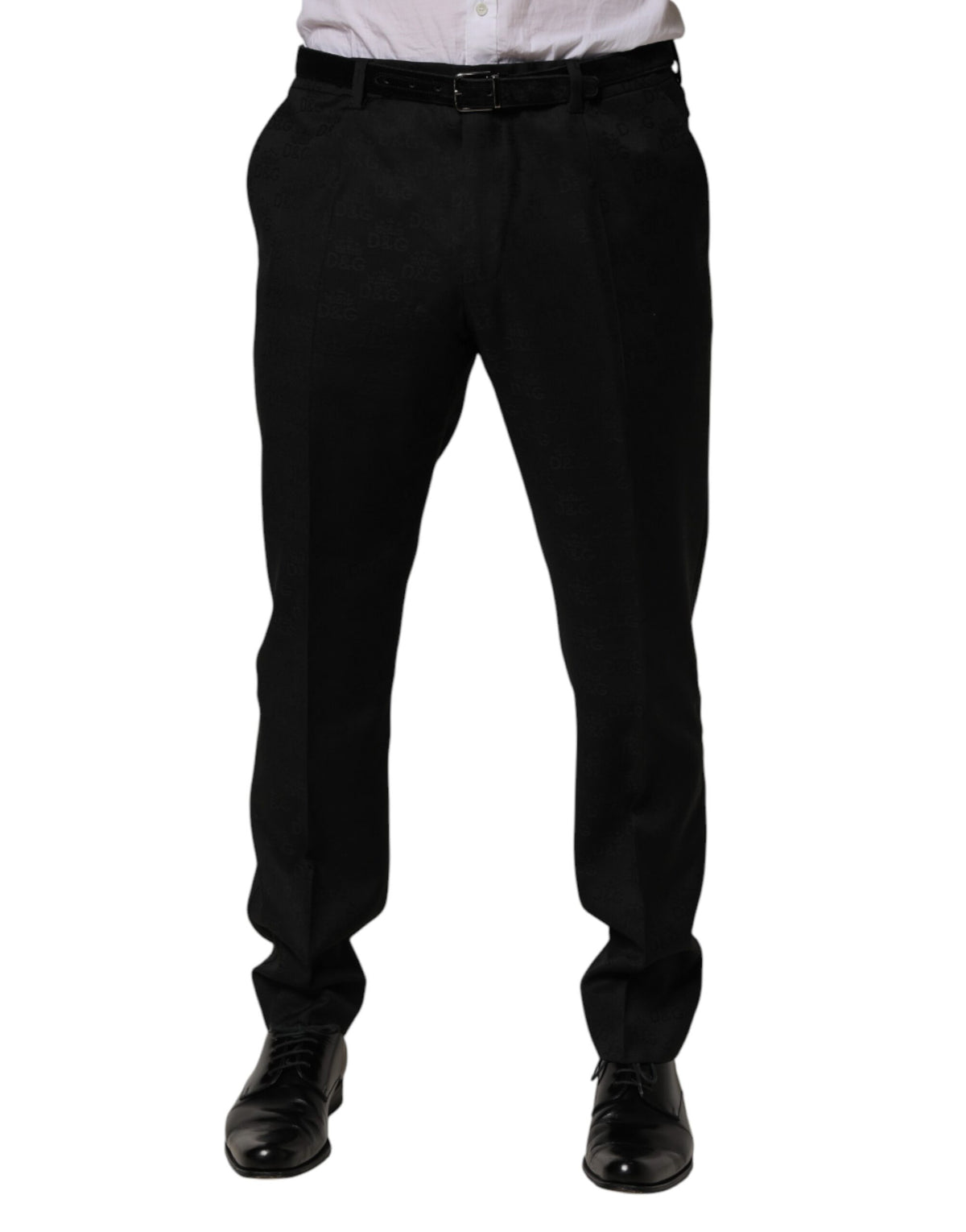 Robe moulante en laine noire Dolce &amp; Gabbana, pantalon habillé