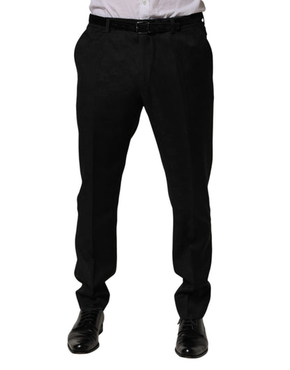Robe moulante en laine noire Dolce &amp; Gabbana, pantalon habillé