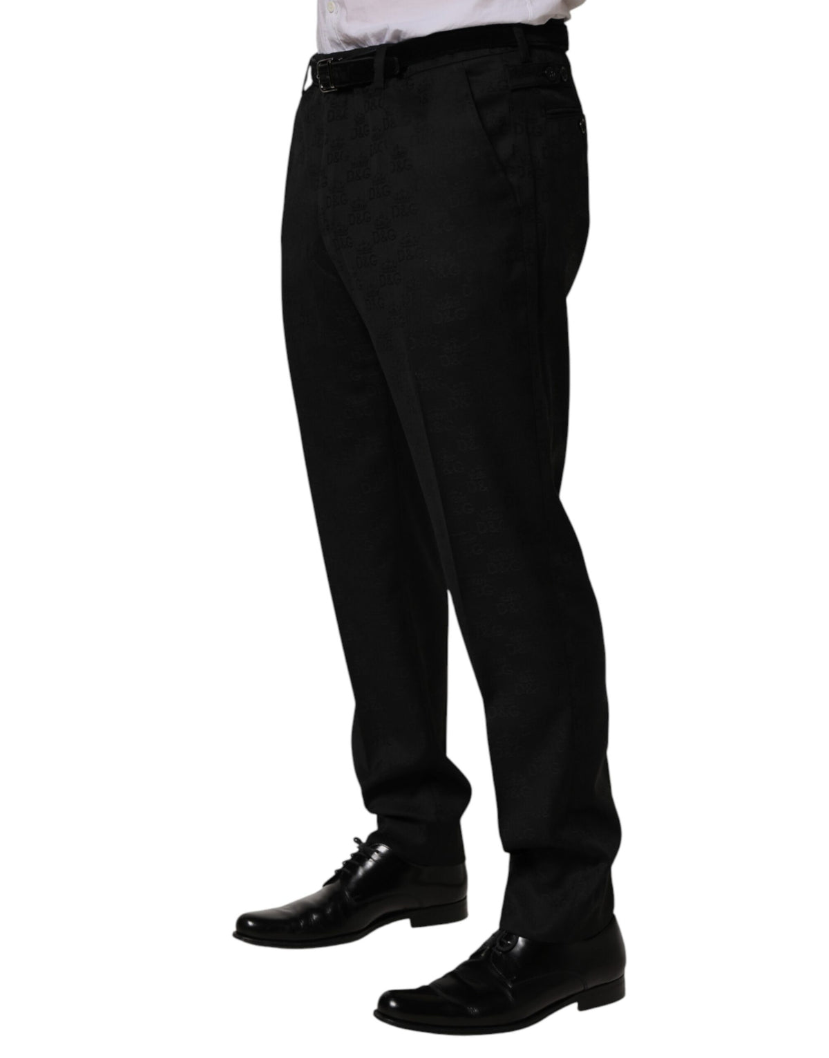Robe moulante en laine noire Dolce &amp; Gabbana, pantalon habillé