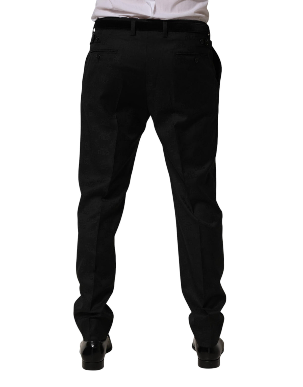 Robe moulante en laine noire Dolce &amp; Gabbana, pantalon habillé