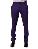 Robe moulante en laine violette Dolce &amp; Gabbana, pantalon pour homme