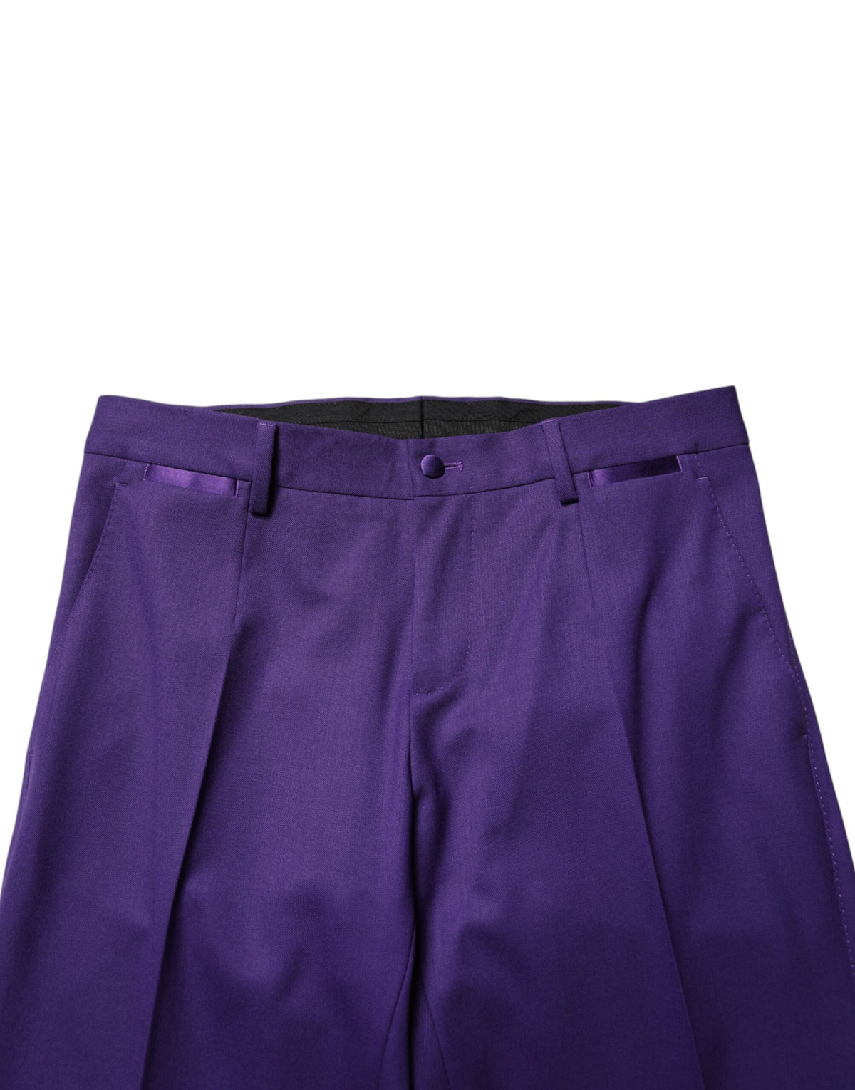 Robe moulante en laine violette Dolce &amp; Gabbana, pantalon pour homme
