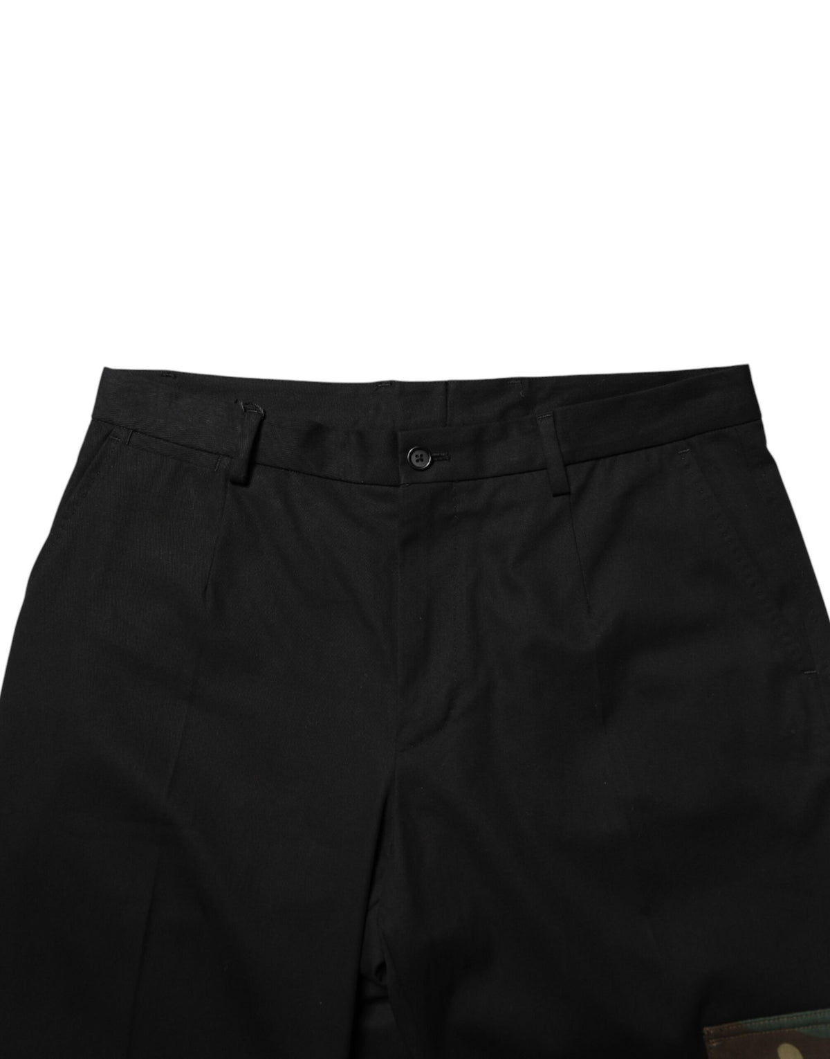 Robe skinny en coton noir Dolce &amp; Gabbana, pantalon cargo