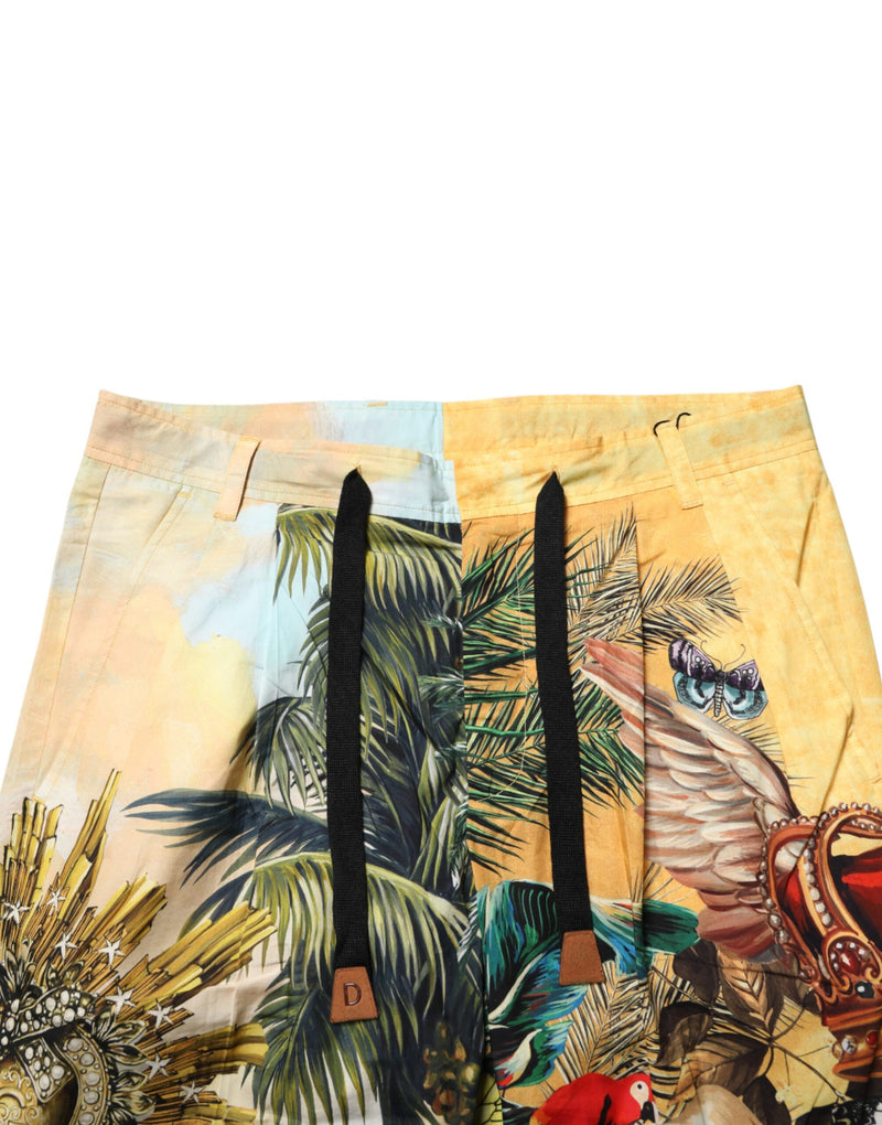 Dolce & Gabbana Multicolor Tropical King Lounge Trouser Pants