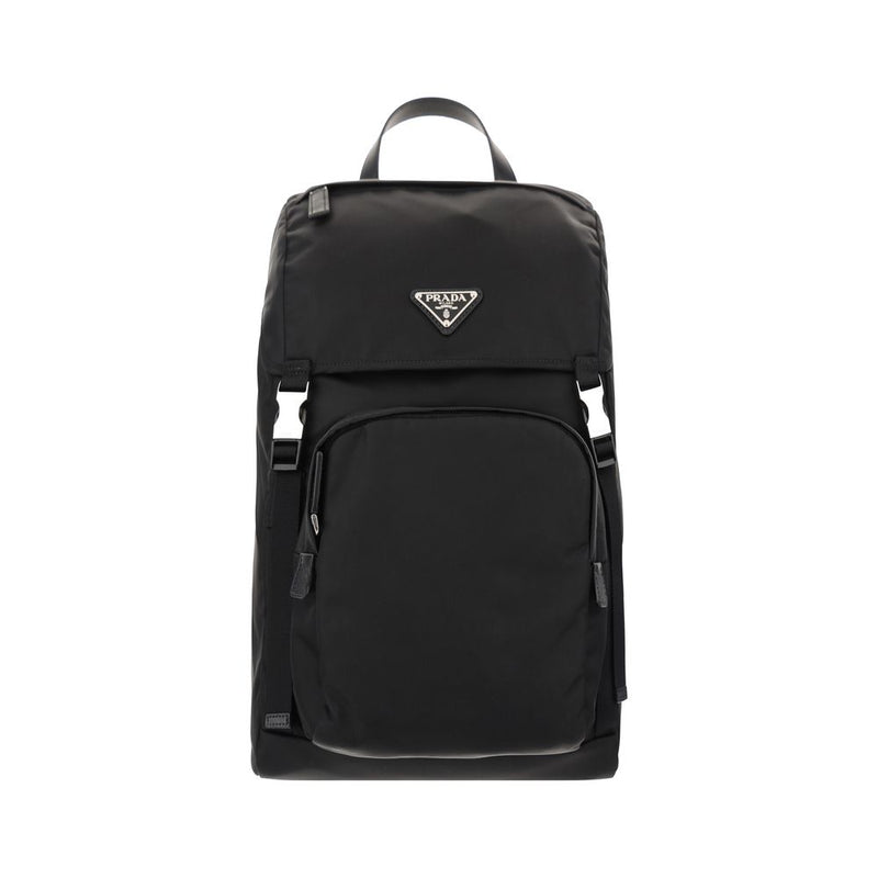 Prada Zwarte Gerecyclede Polyamide Rugzak