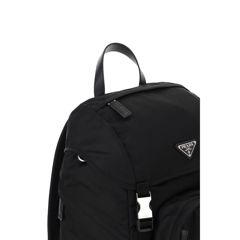 Sac à dos Prada noir en polyamide recyclé