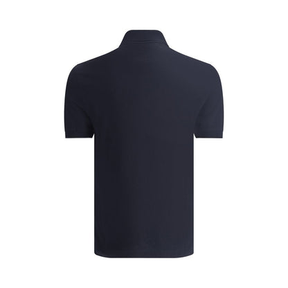 Brunello Cucinelli blauw katoenen poloshirt