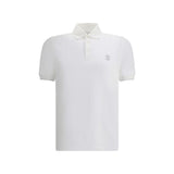Brunello Cucinelli Polo Shirt en Coton Blanc - Élégance et Simplicité