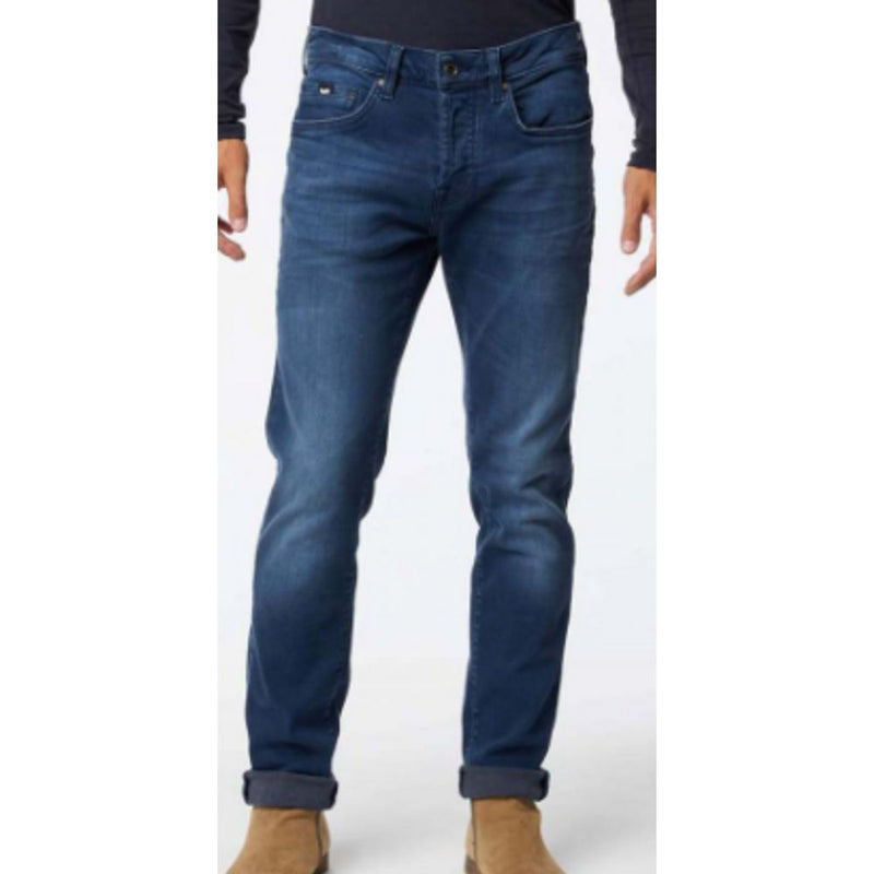 Gas Blauwe Katoenen Slim Fit Jeans
