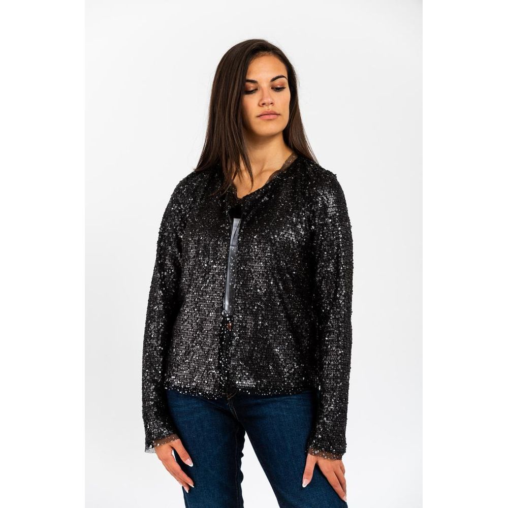 Gas Black Polyamide Blazer - Élément Essentiel de Garde-Robe Moderne