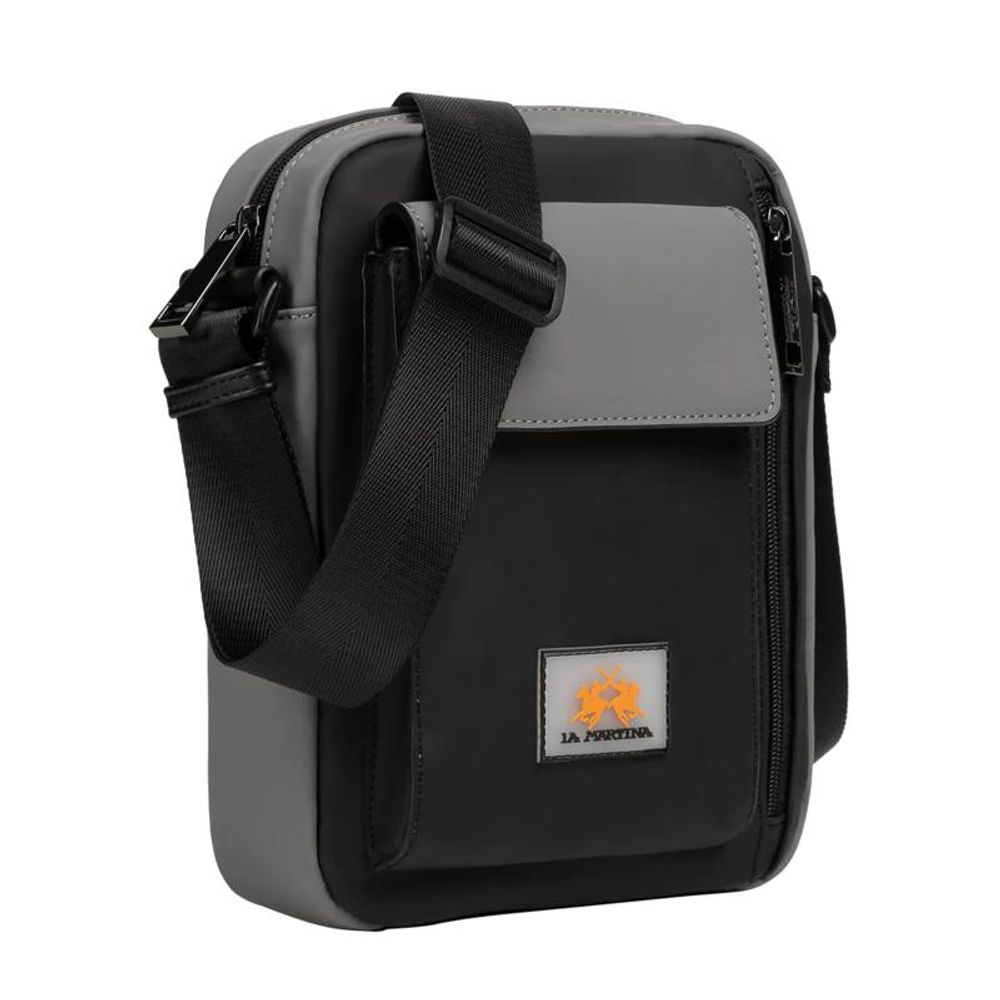 La Martina Zwarte Polyetheen Crossbodytas